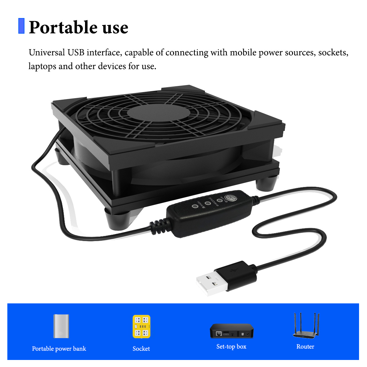 USB 3-Speed Quiet Cooling Fan  - Pc Power Supply recension och pris