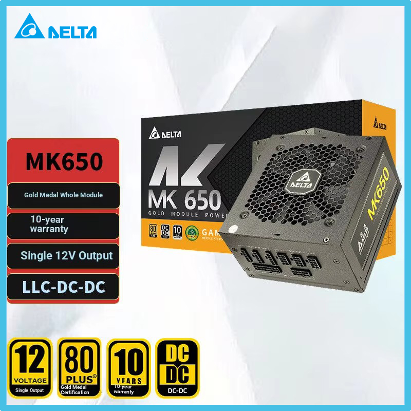 DELTA MK650 650W Rated Gold Fu - Power Supply 650W recension och pris