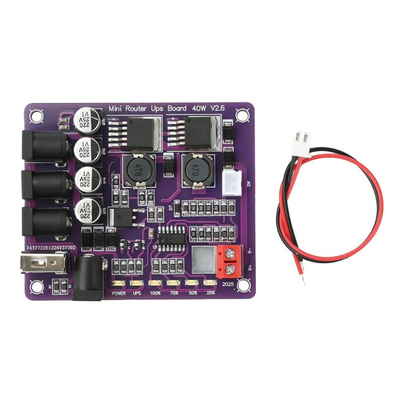 Mini Router UPS Board 40W Batt - Power Supply 12V recension och pris