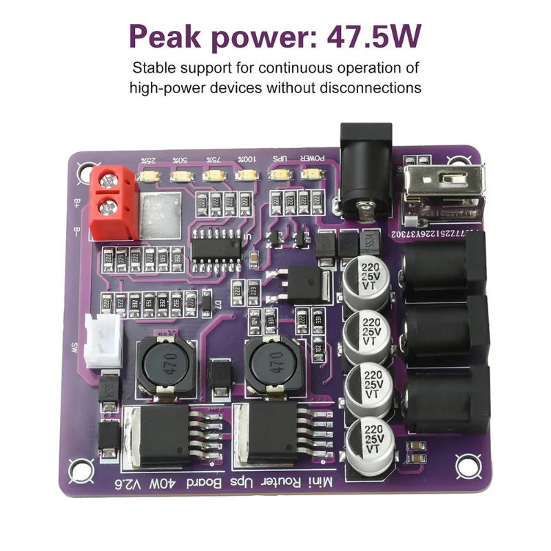 Mini Router UPS Board 40W Batt - Power Supply 12V recension och pris