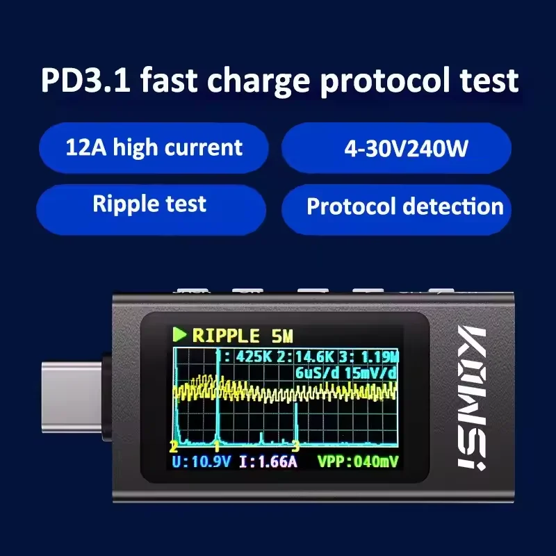 KWS-X1 Type-C Current and Volt - Power Supply Tester recension och pris