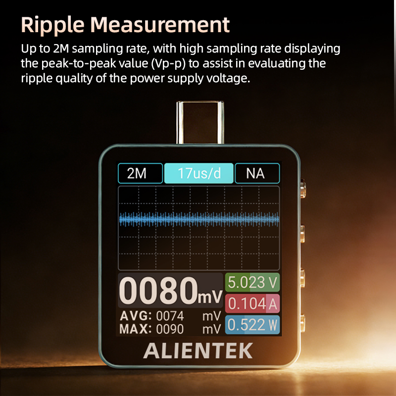 ALIENTEK C2 Type C USB Tester  - Power Supply Tester recension och pris