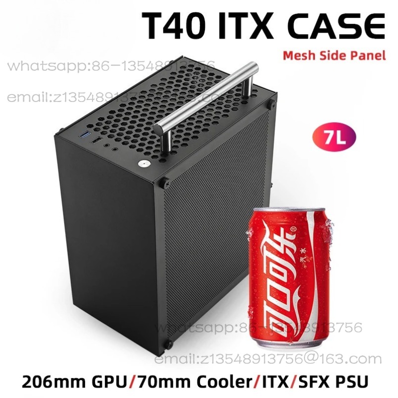 T40 Mini ITX Black Case 7L Gam - Psu Computer recension och pris