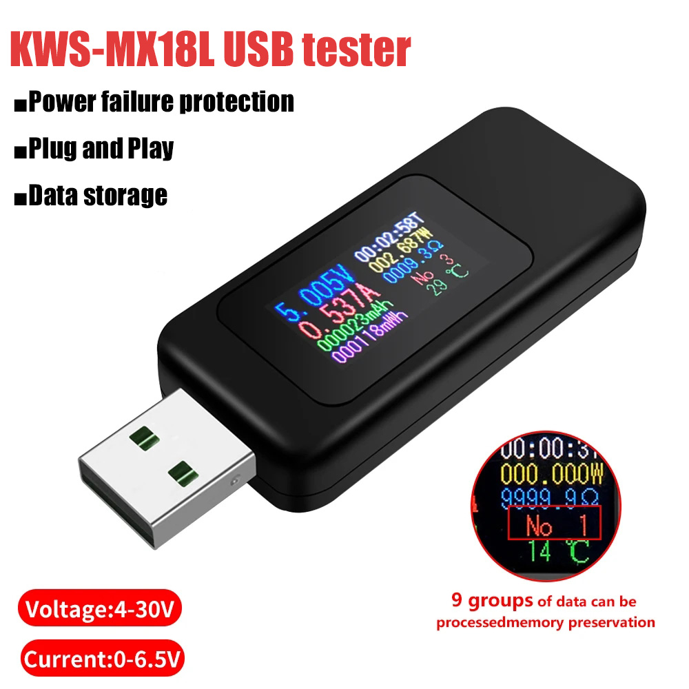 10 in 1 USB Tester DC Digital  - Power Supply Tester recension och pris